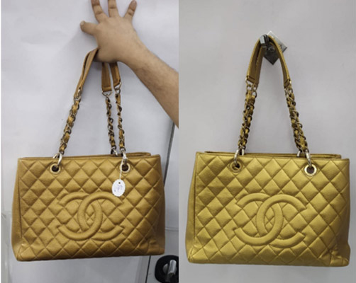 Chanel Metallic Leather Bag Restoration