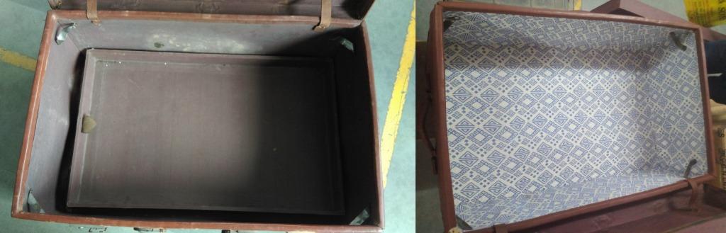 leather trunk re-lining 