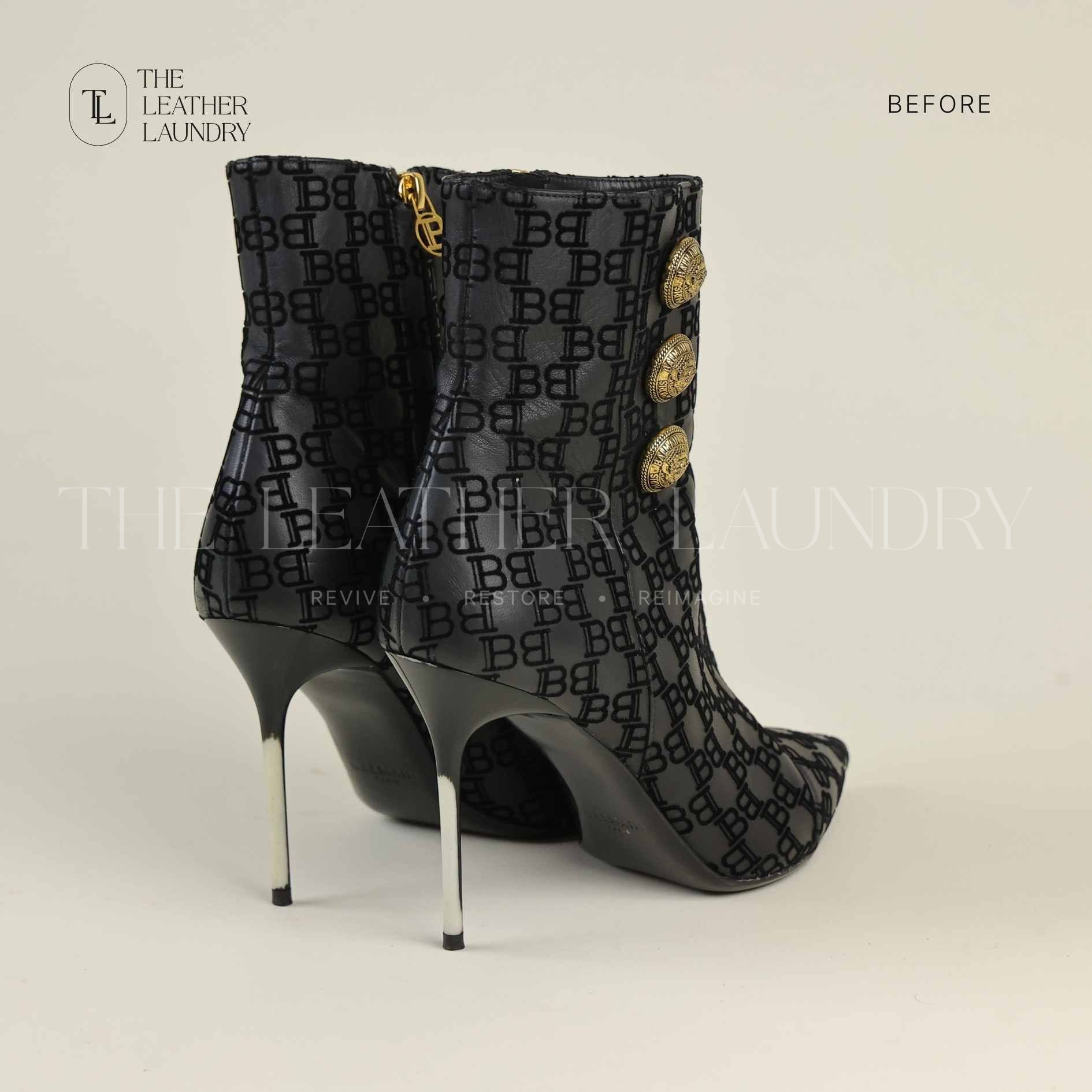 Balenciaga boots heel repair