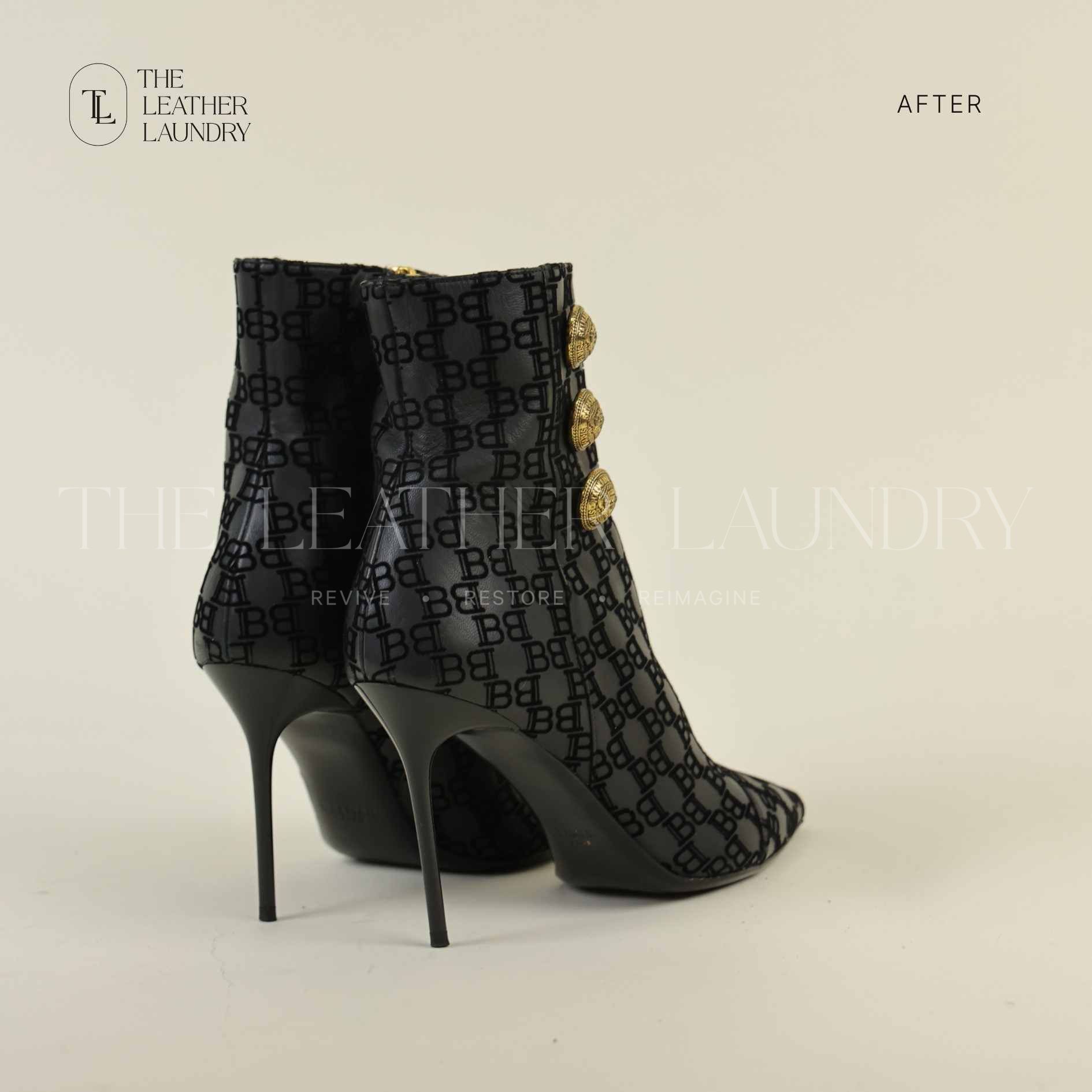 Balenciaga boots heel repair