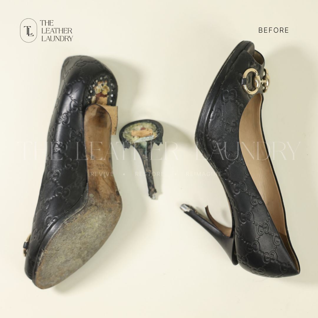 Gucci shoe heel repair