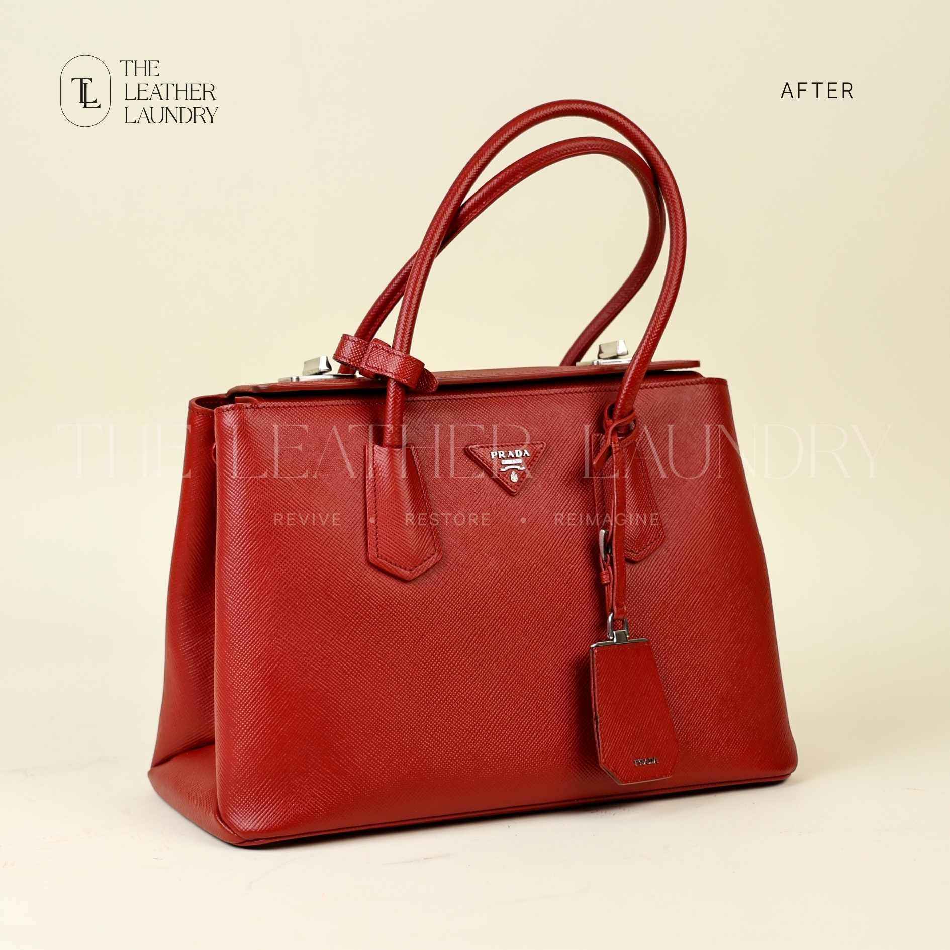 Leather handbag dry cleaning service