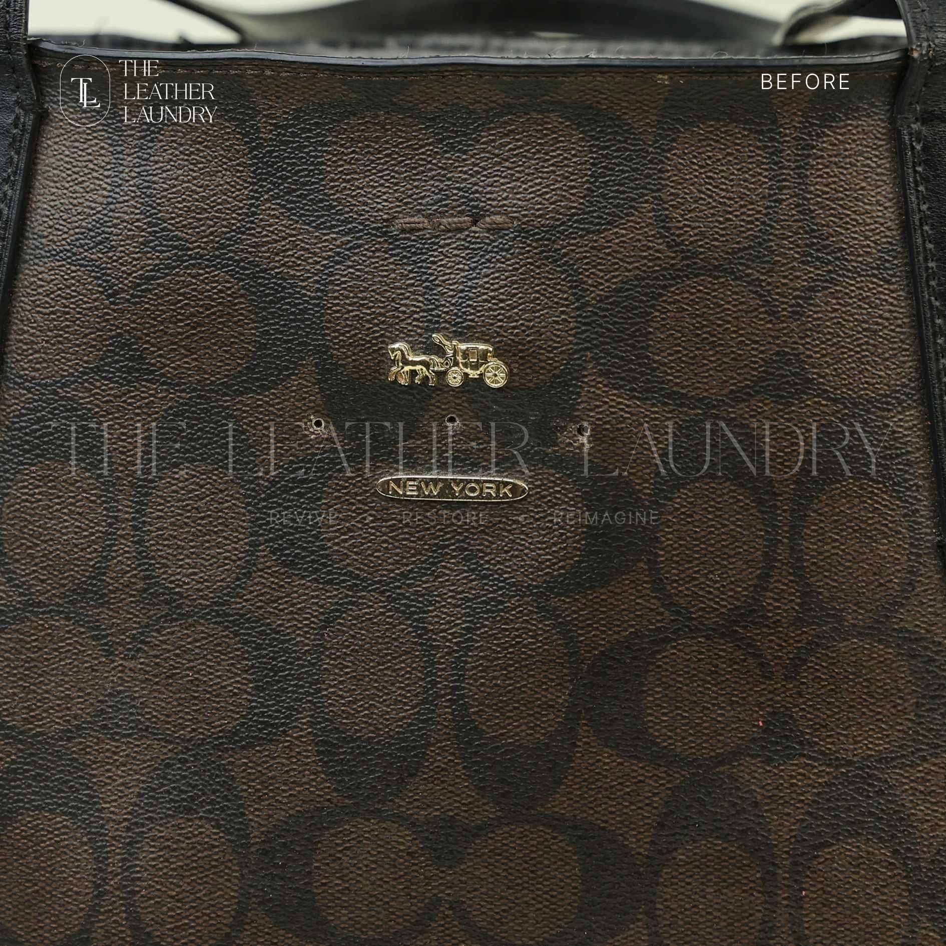 Coach bag logo repair