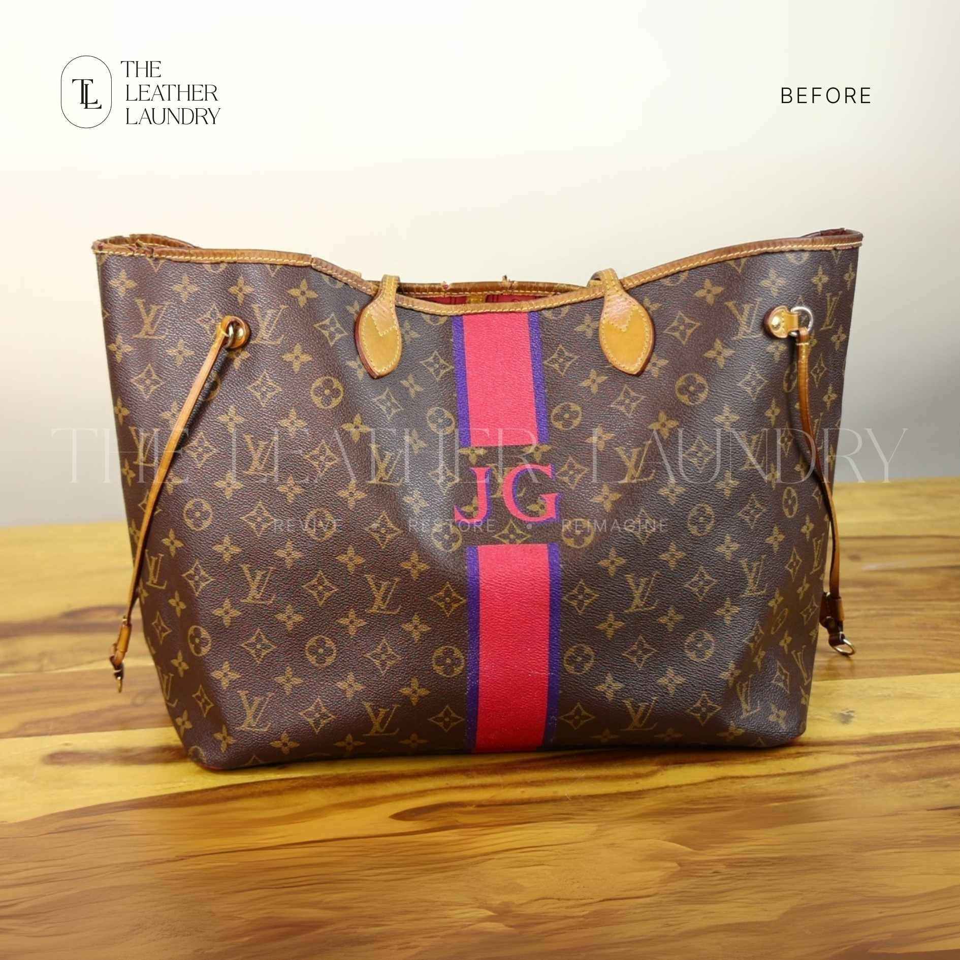 Louis Vuitton bag piping repair