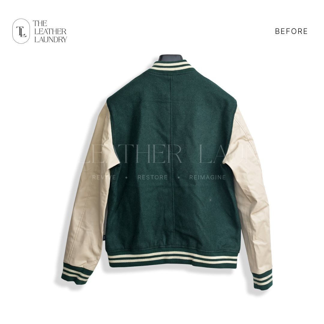 leather jacket patchwork