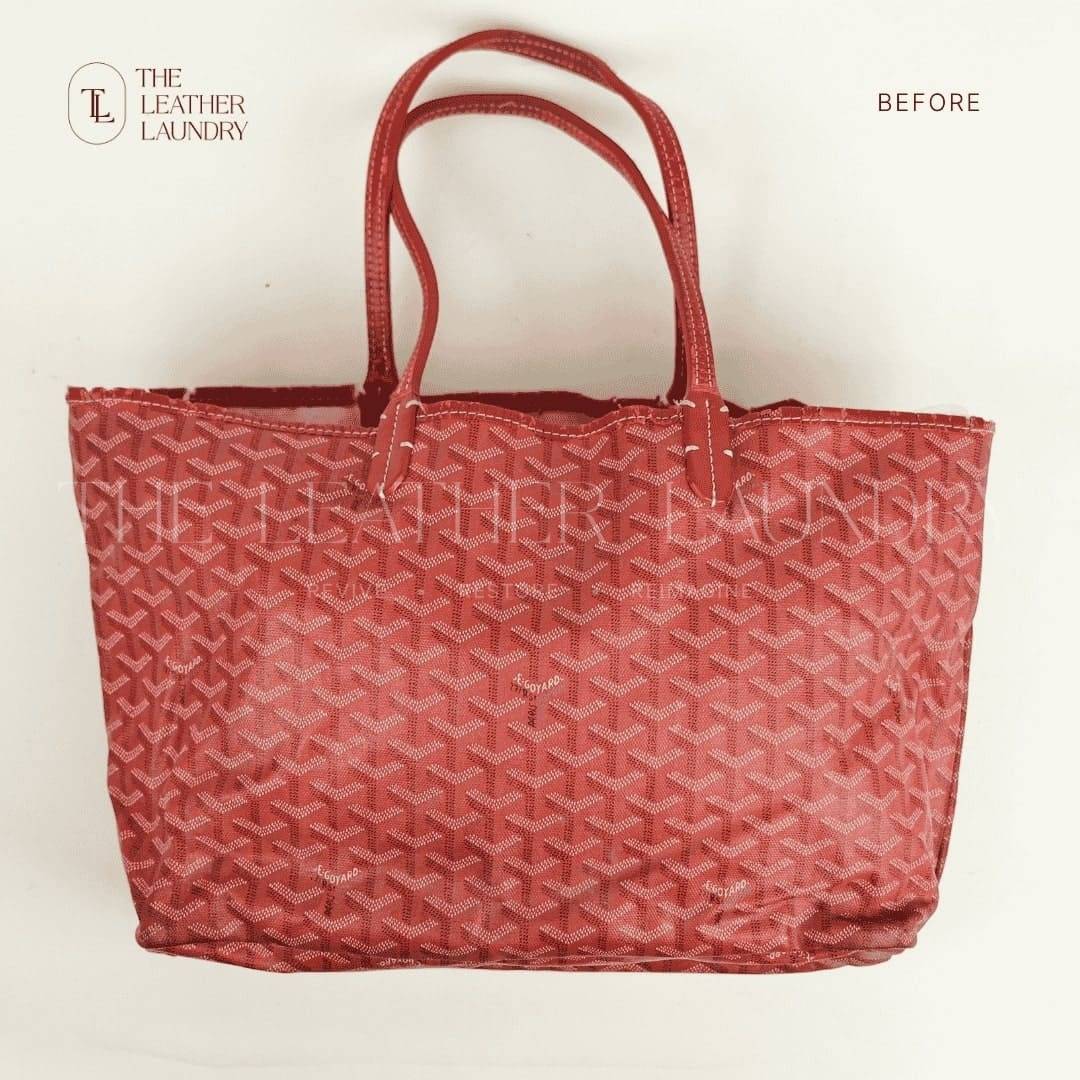 Old Goyard Bag to Repurposed Goyard Pouch