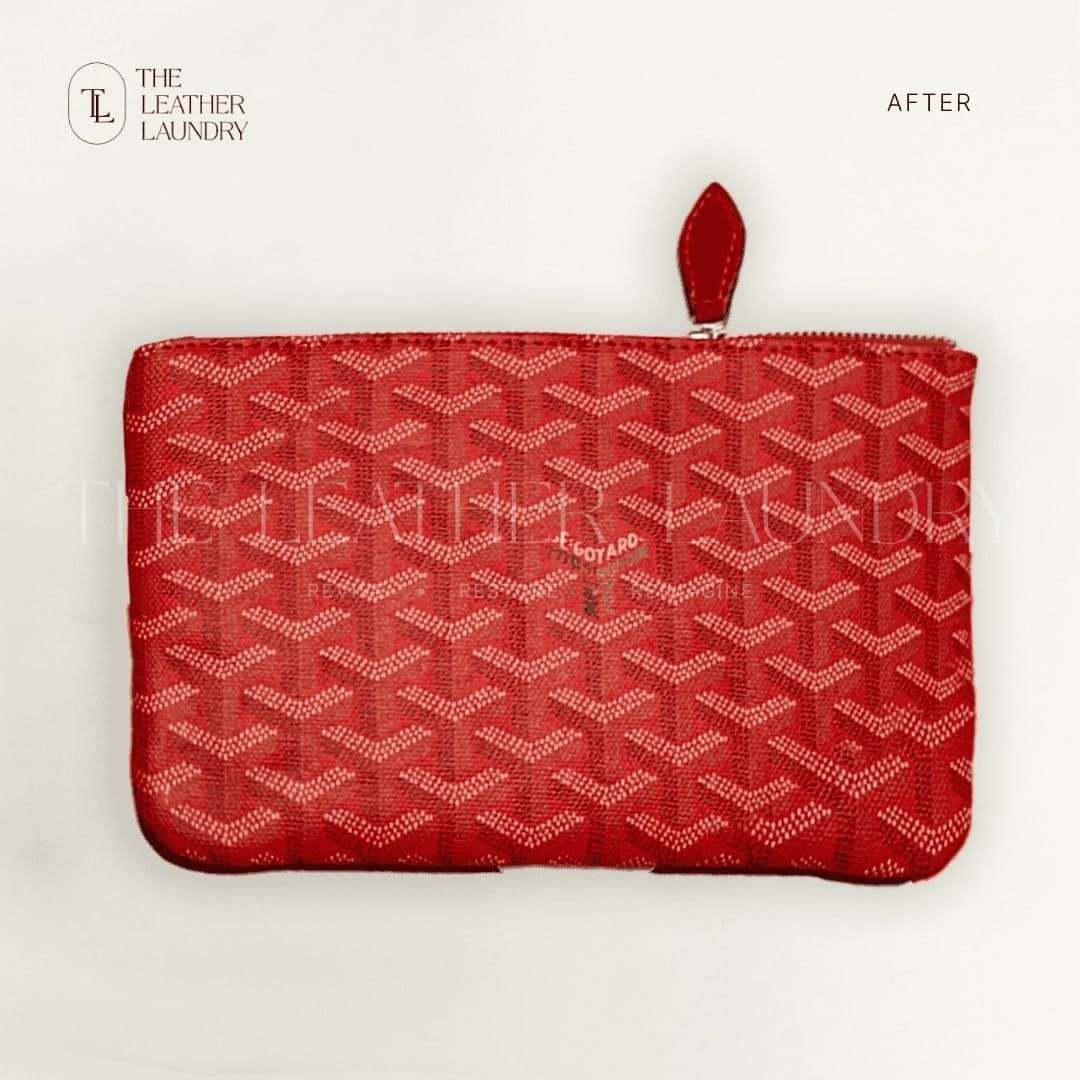 Goyard tote bag to Goyard pouch