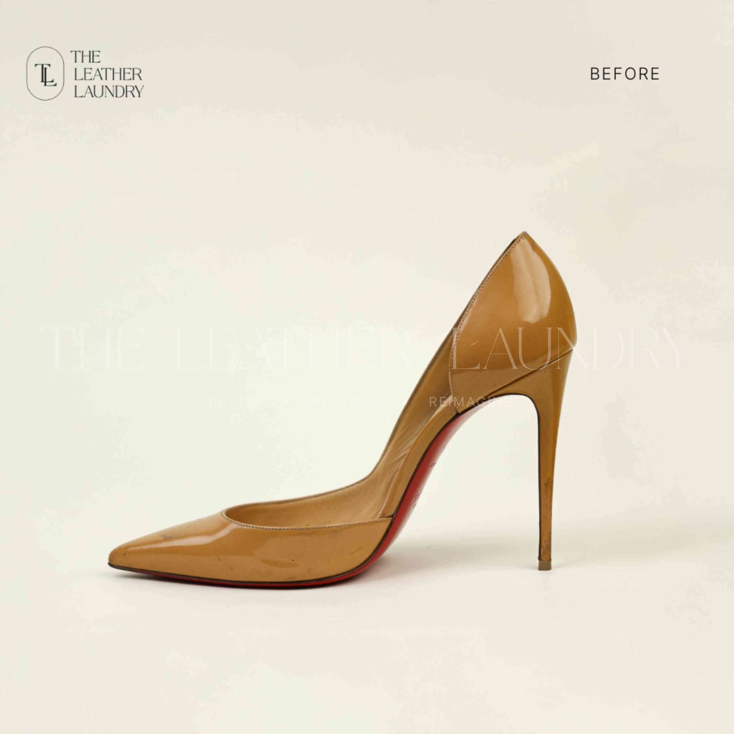 Christian Louboutin Patent Heel Redye