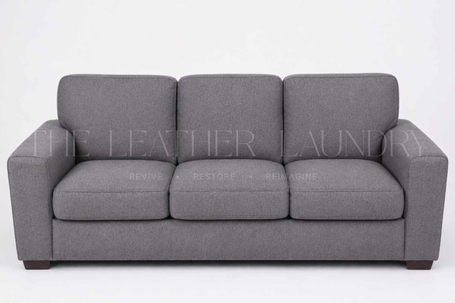 Leather sofa after complete colour match and reupholstery