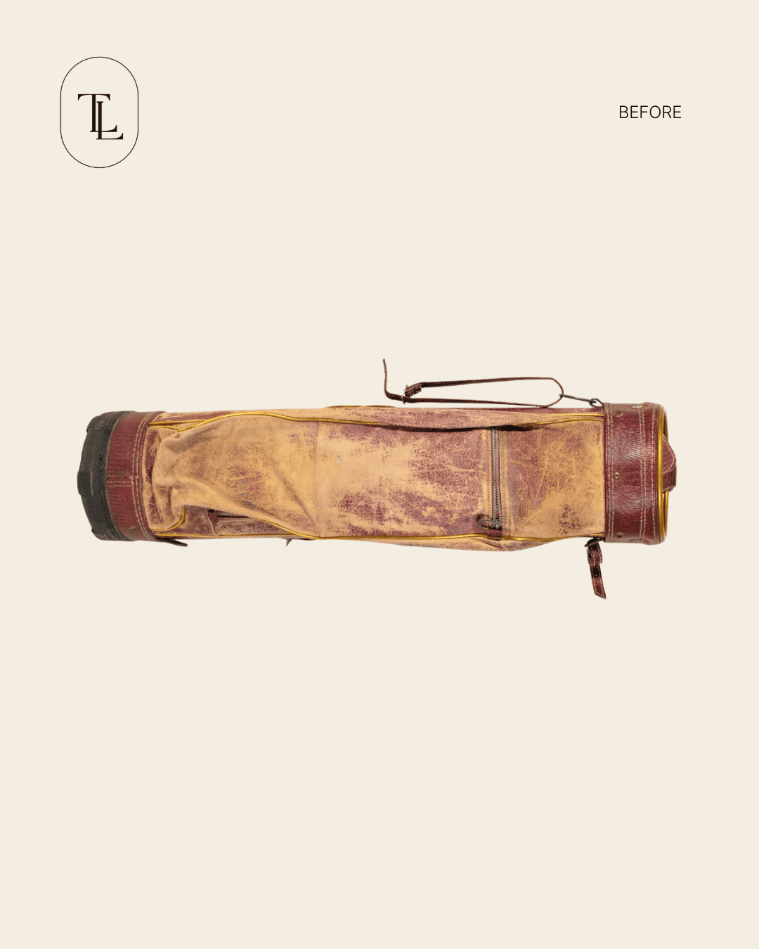 Leather Golf Bag before